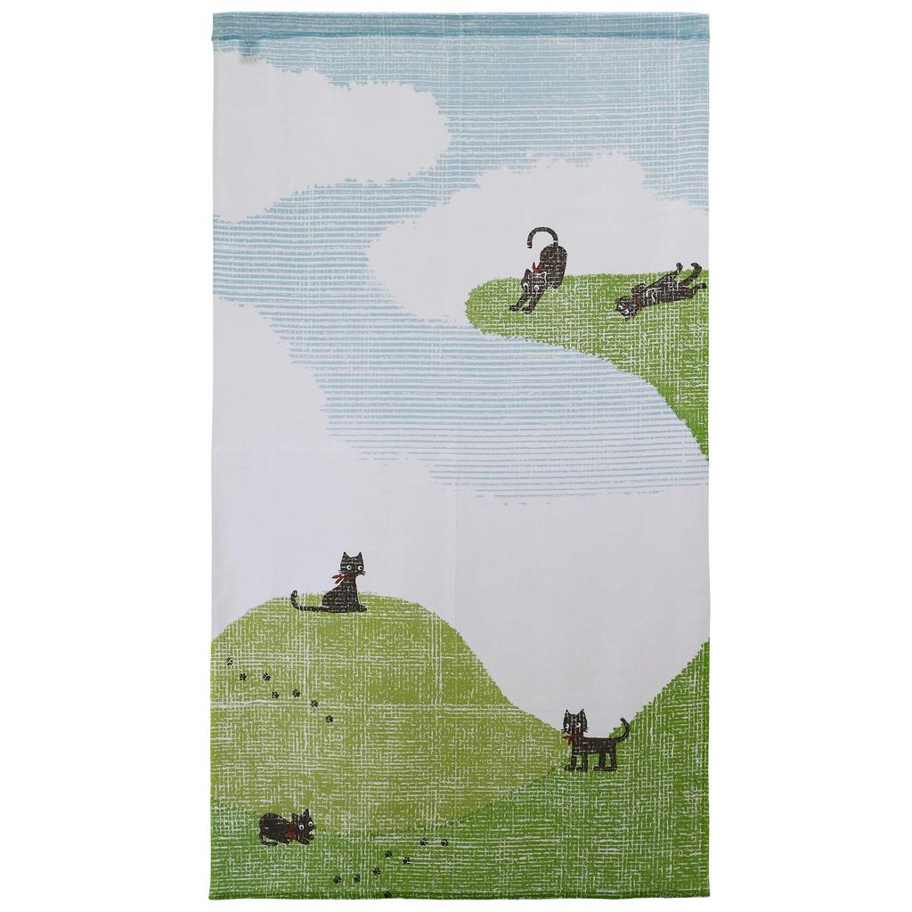 NEXT Printed Curtain 85cm Wide x 150cm Cat Free Cutting of Split Sections "Cat Days" Tapestry, Long, Pattern,