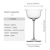 CT2202 CRISON Japanese Crystal Cocktail Glass Mixologist Drinkware Glassware Wedding Party Wine Glasses 128ml