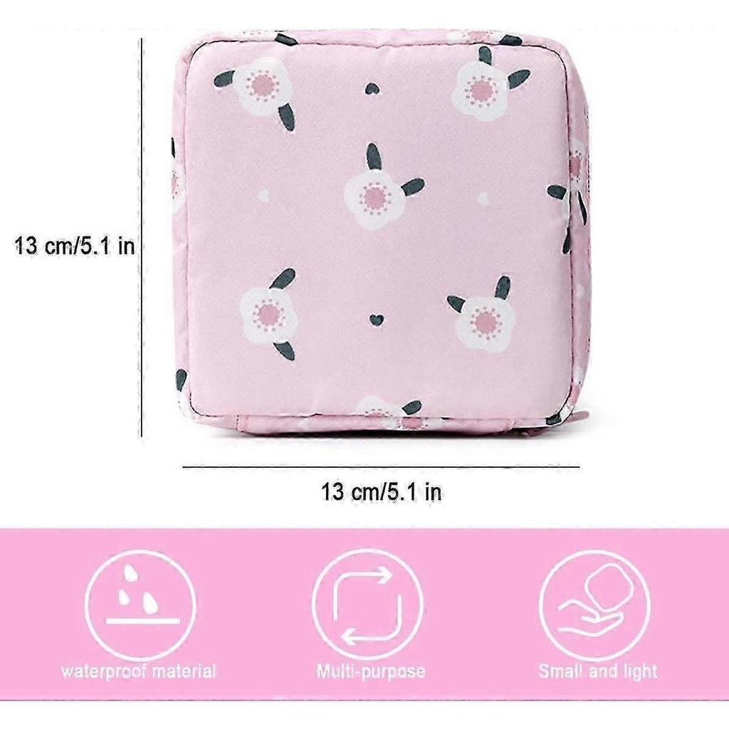 Sanitary Napkin Storage Bag,Menstrual Cup Pouch,Nylon Portable Sanitary Napkin Pads Storage Bags