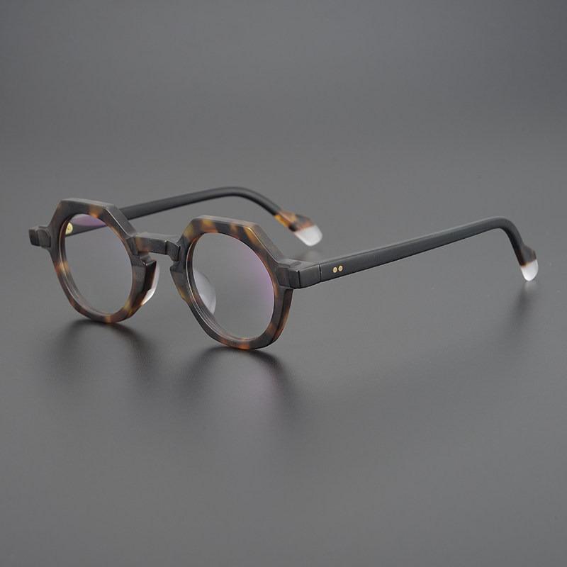 

Japanese Style Vintage Matte Acetate Round Glasses Frames For Men Women High Quality Handmade Designer Retro Fashion Eyeglasses
