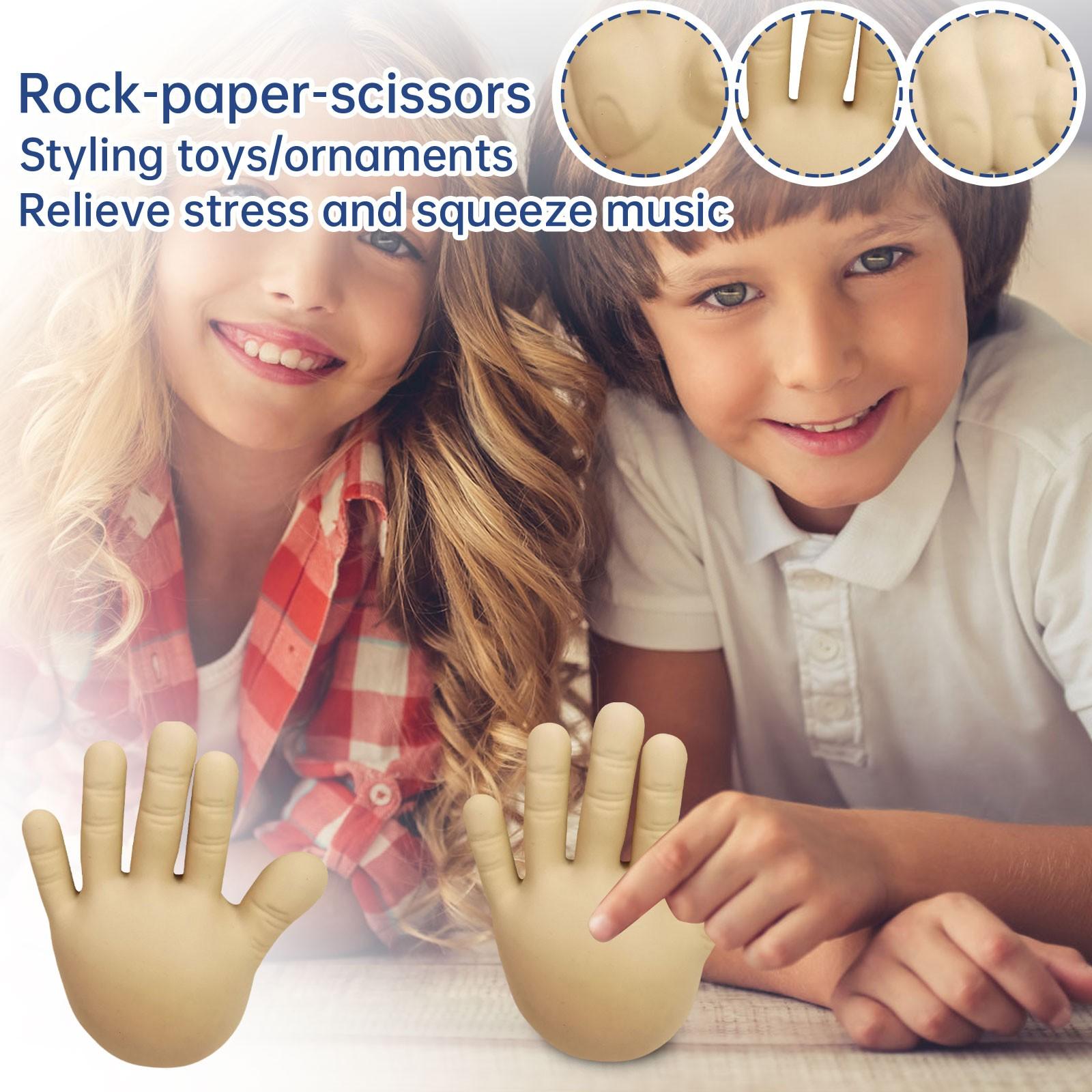 

Игра Камень-ножницы-бумага Маленькие руки, Забавные детские игрушки для снятия стресса и выплеска эмоций One Size