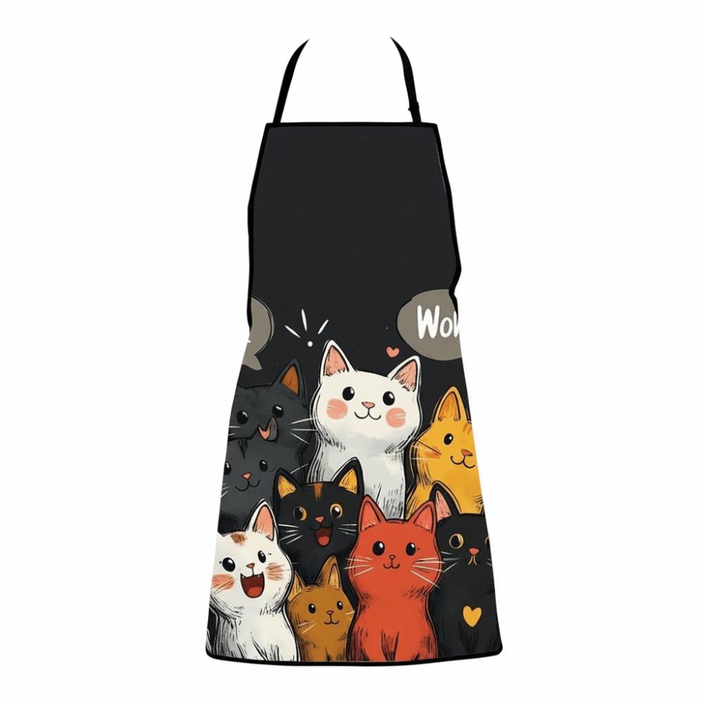 Waterproof Kitchen Apron Cartoon Baking Aprons Cute Working Clothes