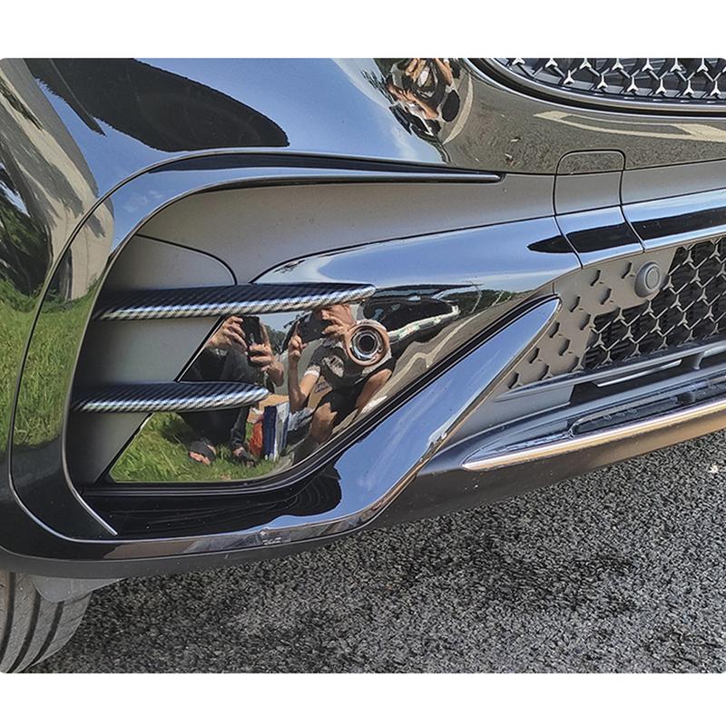 Auto Für Mercedes Benz GLC 2024 Zubehör Front Nebelscheinwerfer Zierleiste Streifen Autoteile Styling Außen Dekoration Aufkleber
