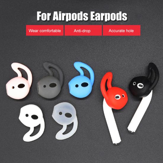 1 Pair Silicone Hook Protector Cover Anti-drop Ear Case for AirPods
