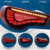 Compatible Taillight Assembly for Toyota 86/Subaru BRZ: LED Daytime Running Lights, Flowing Turn Signals, Dragon/Fish Scale Design