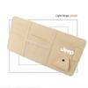 Car Sun Visor Storage Bag Glasses Clip Sunglasses Card Key Phone Holder For JEEP Grand Cherokee Renegade Compass Wrangler Trail AKV1
