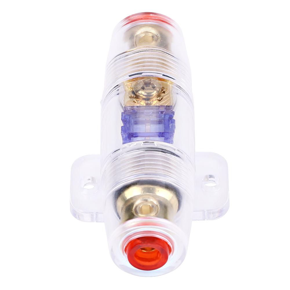8 Gauge Car Auto Vehicle Stereo Audio Fuse Box Holder Block with 60Amp Fuse