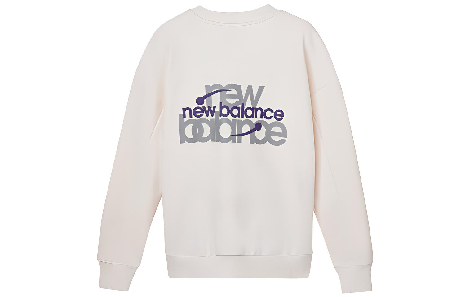 New Balance Sweatshirt Women s White AWT04308-PLW M