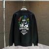 Meng Family Autumn/Winter Couple Hoodie with Badge Embroidery - Casual Breathable Round Neck Top
