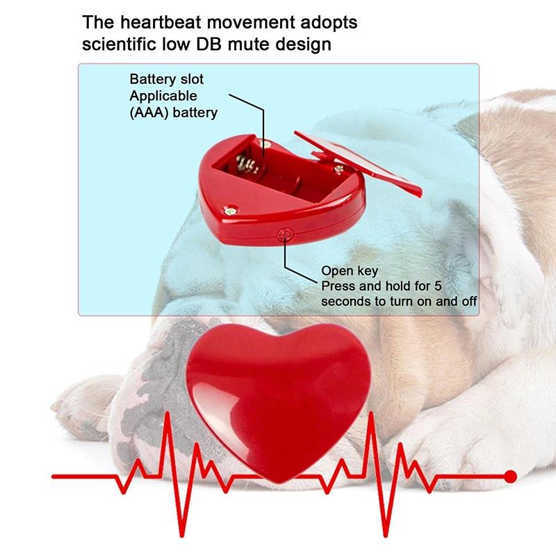 Pet Heartbeat Puppy Behavioral Training Dog Plush Pet Comfortable Snuggle Anxiety Relief Sleep Aid Doll Durable Pet Supplies