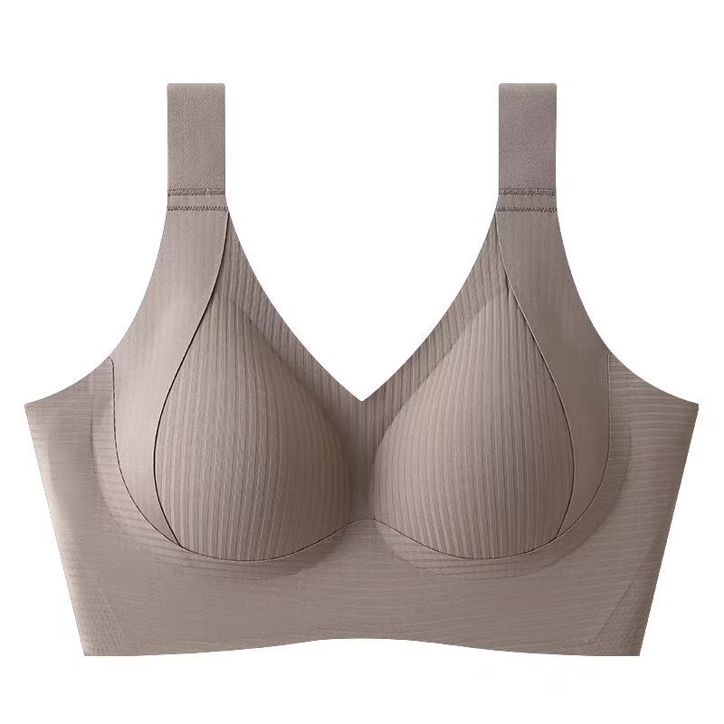 1PCS Women's Large Size Seamless Bras Full Cup Wireless Soft Sleepwear Female Solid Color Brassiere Push Up Sexy Lingerie