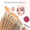 Kompaktowy zestaw 13 pędzli do makijażu: Czarno-Białe, Miękkie Włosie do Podkładu, Cieni do Powiek, Brwi i Korektora.