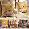 Cute Japanese Anime TThe Helpful Fox Senko San Cushion Cover Pillowcase Antidustmite Living Room Sofa Decor Cushion Room