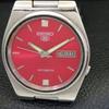 GENUINE VINTAGE SEIKO 5 AUTOMATIC JAPAN 7009A MENS RED DIAL WATCH a701400-5 R206a-a701400