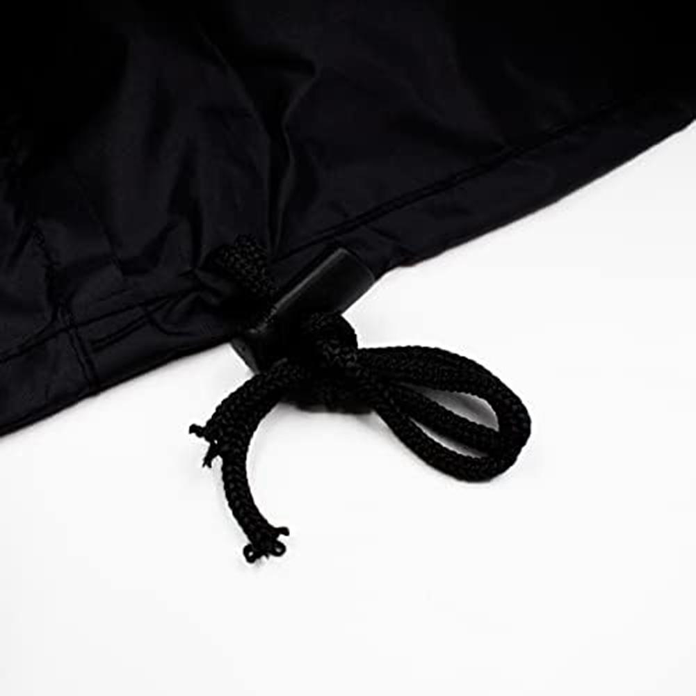 Black Waterproof Storage Bag Protective Bag Storage Bag With Drawstring Dust And Debris Blocking Easy Handling Straps
