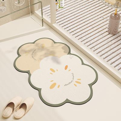 Bathroom Floor Mat Non-Slip And Anti-Drop Soft Diatom Mud Strong Water Absorption Quick-Drying Toilet Toilet Bathroom Door Foot Mat