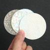 100 Pièces Couvertures de Badges Rondes Film Laser Motif Étoile PVC Transparent Film pour Badges Multiples Styles Fabrication DIY