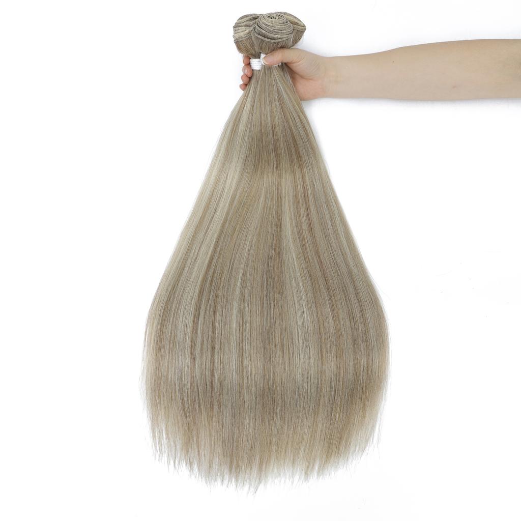 30 Inch 200g Straight Hair Bundles Bio Synthetic High Temperature Fiber Piano Blonde Red Hair ExtensionsHair Weaving Full to End