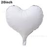 20 Inch Matte Crooked Heart Aluminum Film Balloon Candy Color Curved Love Helium Balloon Party Decoration