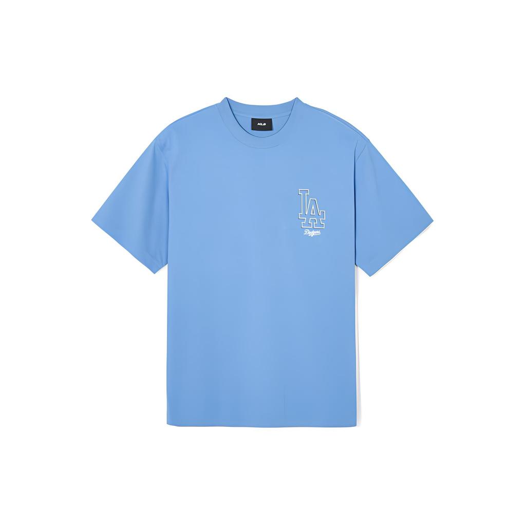 New MLB SS24 Set-in Sleeve T-Shirt Unisex Blue 3ATSB0343-07BLM