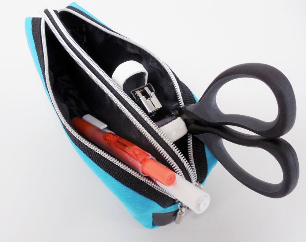 Raymay Fujii Pencil Double FY279B Case, Large, Zipper, Black,