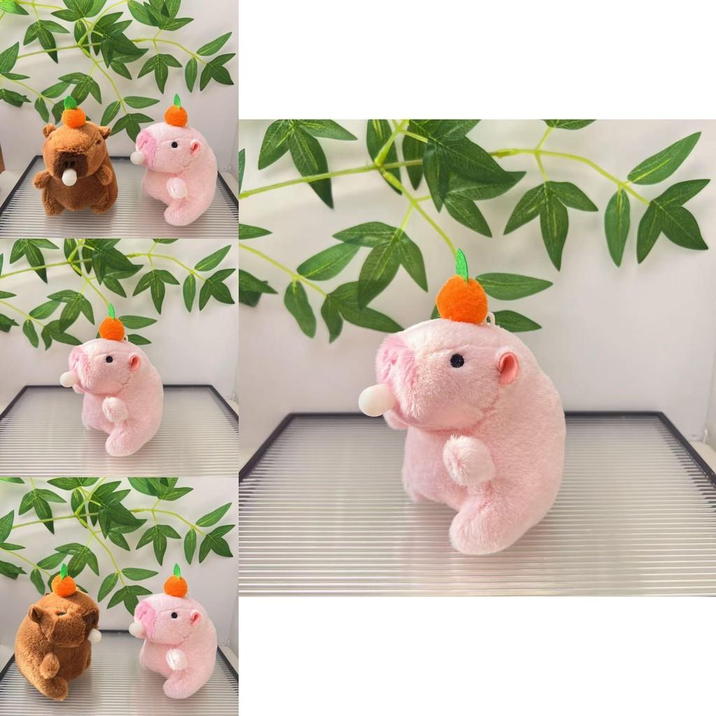 Adorable Cute Plush Capybara Bubble Blowing Keychain Soft Toy For Animal Lovers