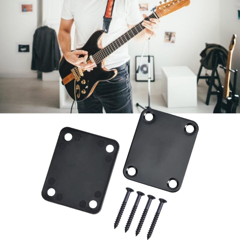 Electric Guitar Neck Plate with Mounting Screws Vintage Style Guitar Protector With Screw Guitar Neck Joint Board