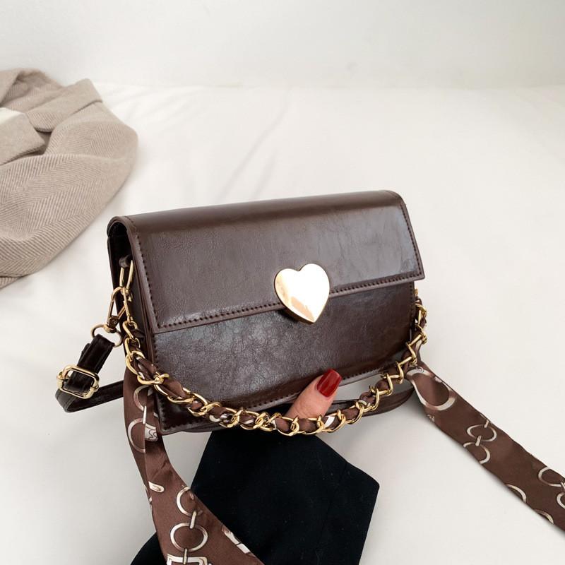 Fashionable Vintage Square Pu Bag For Girls 2023 New Trendy Crossbody Purse