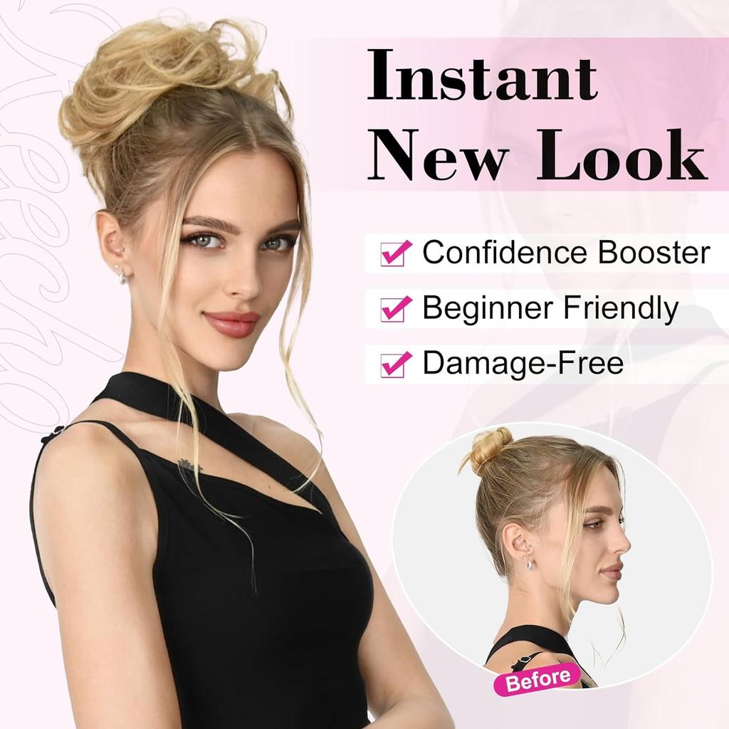 Hair Bun Hair Piece Classic Elastic Scrunchies Fake Hair Bun Ponytail Extensions Messy Hair Bun Accessories for Women