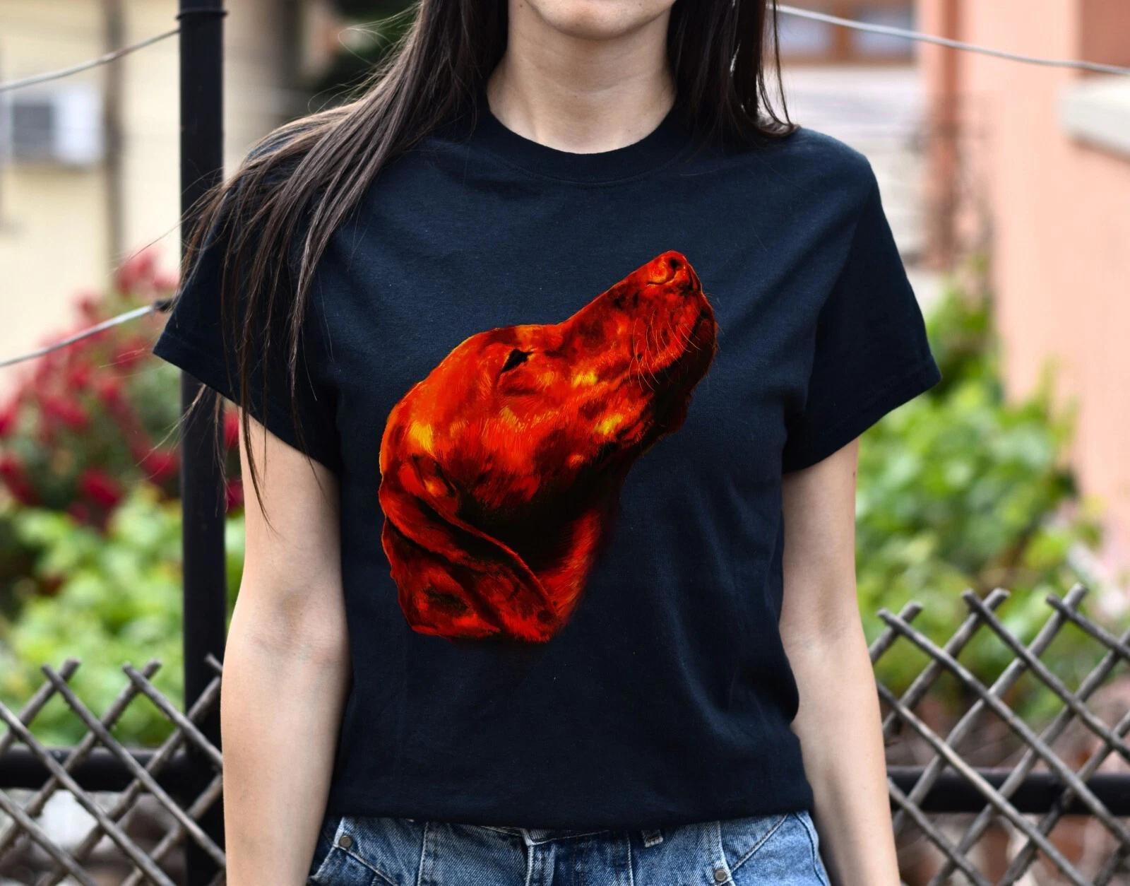 Abstract Vizsla dog Unisex shirt S-2XL black navy dark heather 2XL