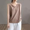 Women Vest Sleeveless Loose Pullover Soft Casual V Neck Solid Color