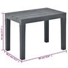 Banc de jardin - vidaXL - Anthracite - Plastique - 60x38,5x45 cm - Résistant aux intempéries