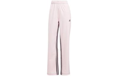 Knitted Sweatpants Unisex Pink Moderate Wide Leg Pants IM4978