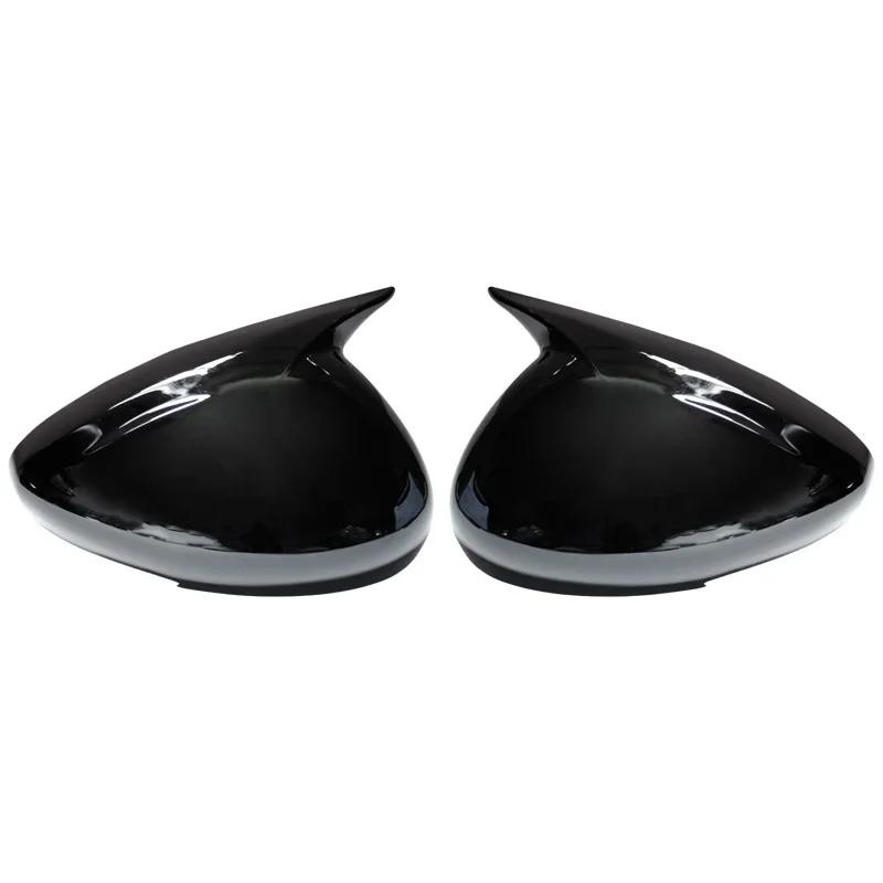 For Peugeot 408 2013 Rearview Side Mirror Cover Wing Cap Sticker Exterior Case Trim Carbon