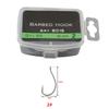 50Pcs Barbed Fishings Hook Replacement Highly Carbon Stainsless Steel Eyed Fishes Hook Rustproof Carp Fishings Hook