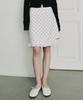 Nigaennikol Dot Ruffle Midi Skirt_Ivory