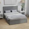 4ft6 Double Ottoman Bed with Gas Lift Storage - Grey