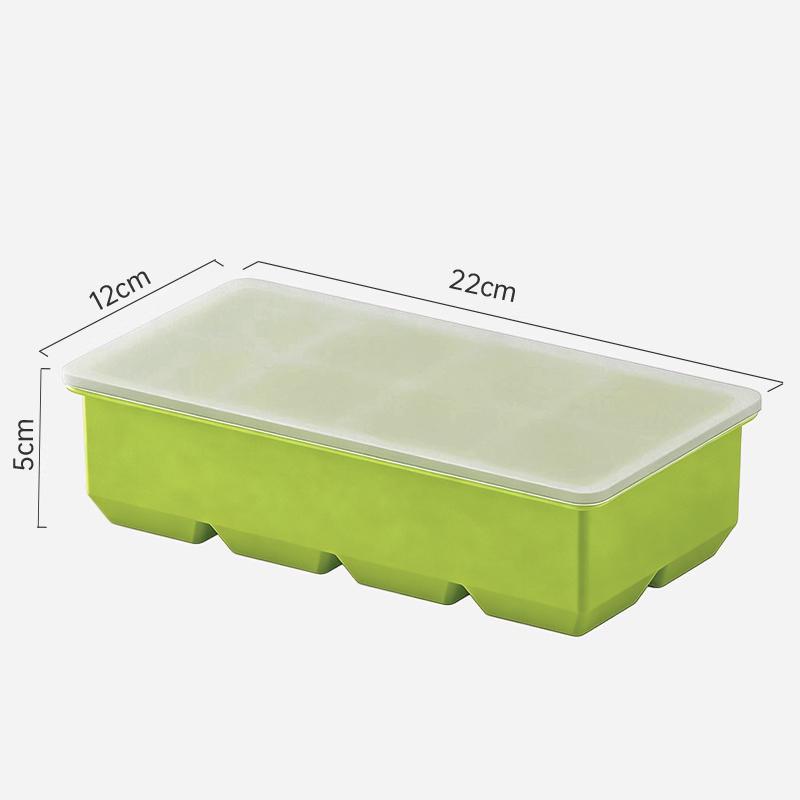 Bear Ice Mold Silicone 4 Grid Ice Tray Diy Home Kitchen Ice Cube Tray Frozen Coffee Milk Tea Ice Molds Cocktails Kitchen Tool