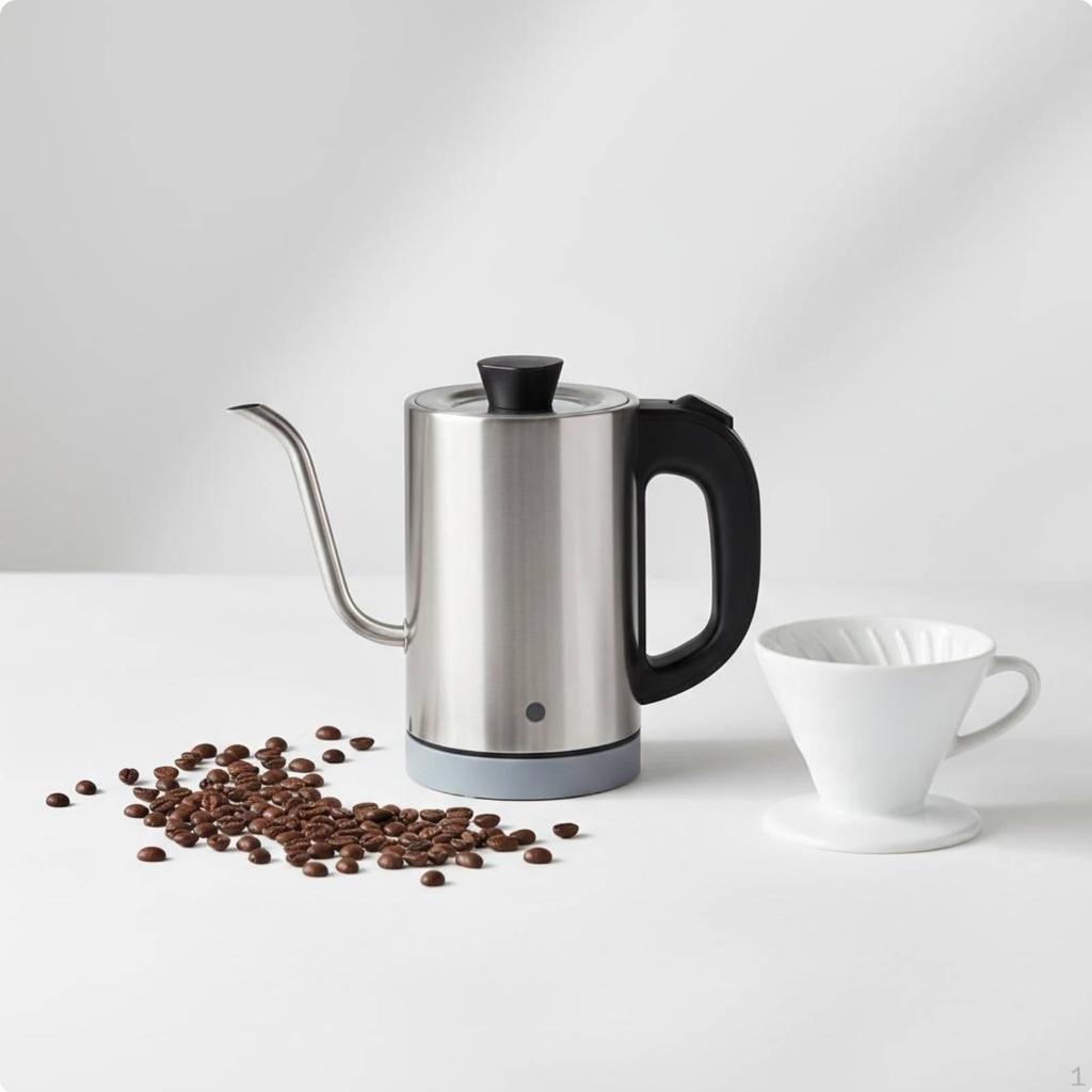 Electric Gooseneck Kettle 0.8 L Capacity Pouring Water Boiler for Coffee