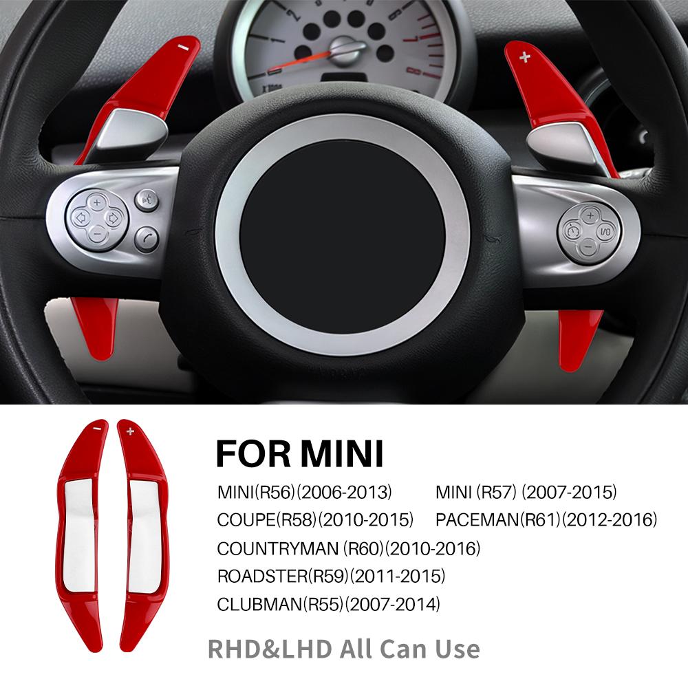 

Car Steering Wheel Shifter Paddle Extension for MINI Roadster R60 R61 R55 R56 R57 R58 R59 LCI Coupe Paceman Clubman Cooper S JCW for R60 10-16 червоний