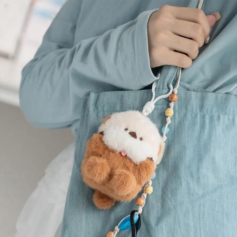 Sea Otter Aquarium Plushies Pendant Penguin Polar Bear Keychain  Backpack Decor