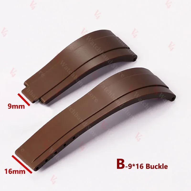 20mm TPU Silicone Bracelet for Rolex Submariner Watch Band for GMT Daytona Oyster Flex Metal Buckle Replacement Strap 20MM