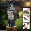 1pc Degree Realistic 360 Rotating Bird Repellent Owl Prowler Decoy Protection Repellent Pest Control Scarecrow Garden Yard Decor