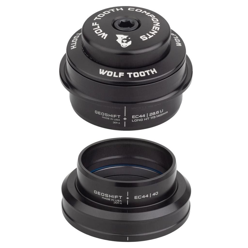 Wolf Tooth EC44 Upper EC49 Lower GeoShift Angle Headset 2°Performance Long(115-140mm)