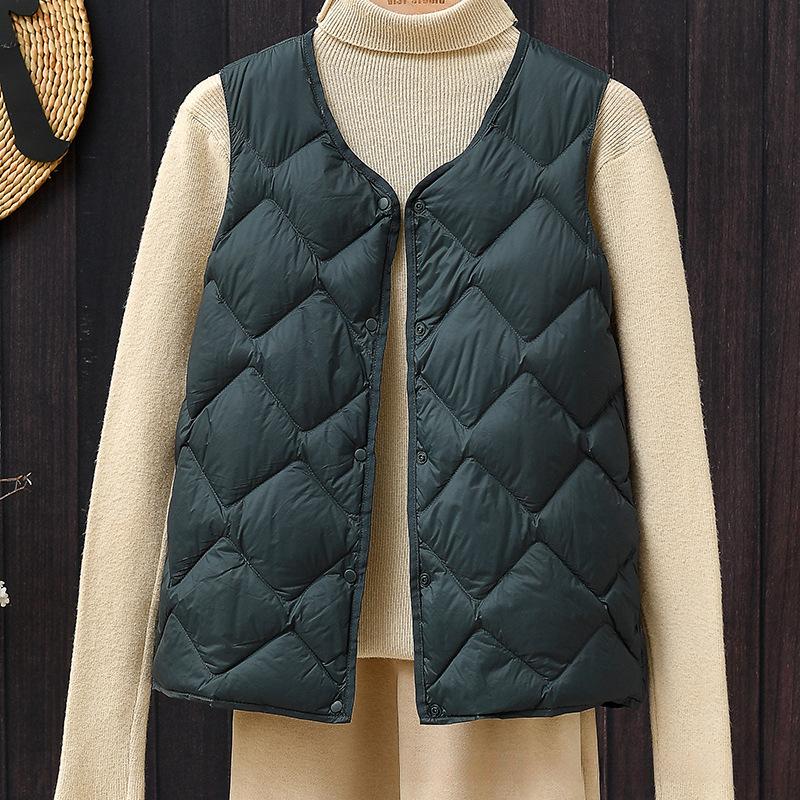 

White Duck Down New Lightweight Down Vest 4XL темно-зеленого