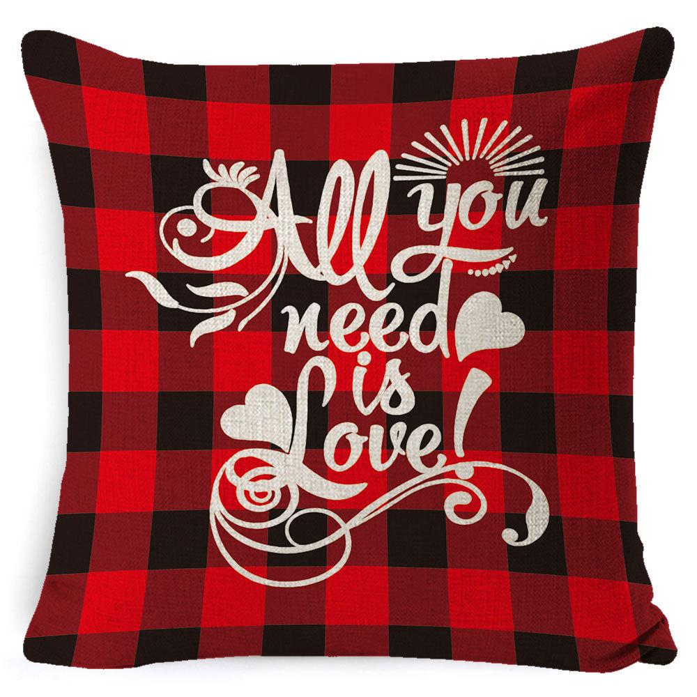 Christmas Pillowcase Home European Linen Sofa Cover Cushion Cushion Pillowcase Back Cushion