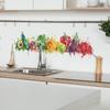 Fun-d7 Painted Fruits and Vegetables Kitchen Dining Room Home Beautification Wall Stickers Self-adhesive