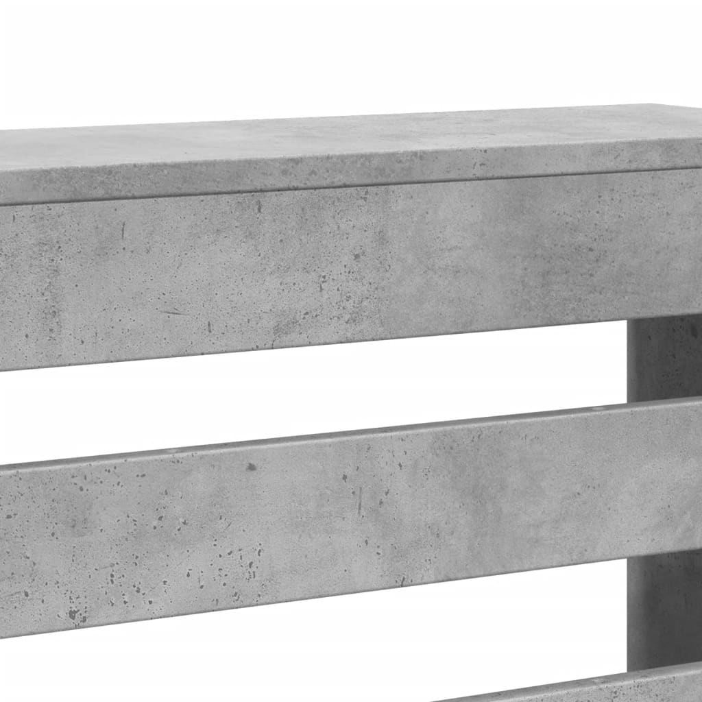 Vidaxl Copertura Per Radiatore, Grigio Cemento, 78X20X82 Cm