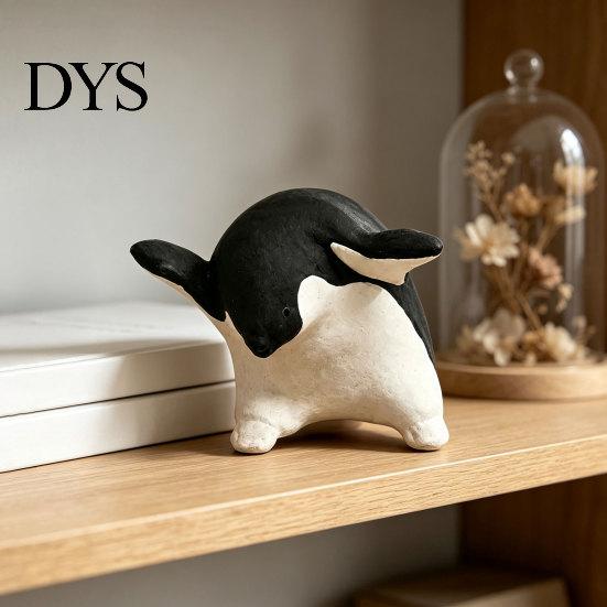 Unique Birthday Gifts Cute Penguin Figurine, Nordic Style Small Animal Statue, Whimsical Desk Decorations Shelf Tabletop Decor Ornament, Gift