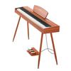 Weighted Digital Piano, 88 Keys Fully Weighted, Electric Piano Keyboard with Sheet Music Stand, Triple Pedal, Power Adapter, 280 Tones, Support